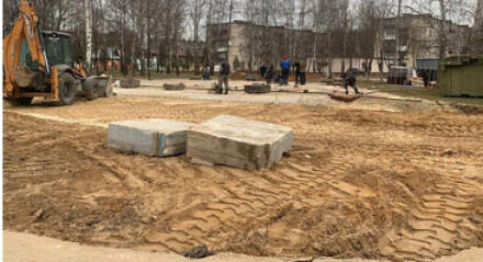 В Жукове начались благоустроительные работы будущего года